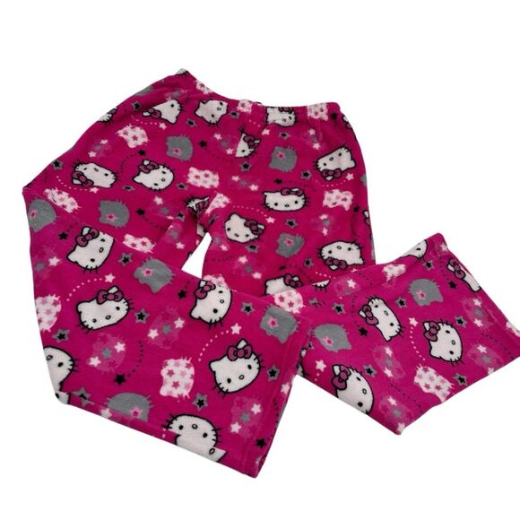 Hello Kitty Shooting Stars Plush Pajama Lounge Pants Sanrio 2011 Sz. M - Picture 3 of 10